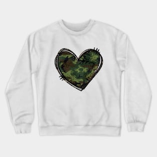 Camo Heart Crewneck Sweatshirt